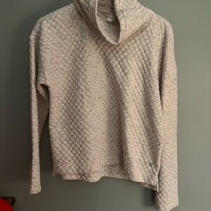 Apana Women's Textured Cowl Neck Sweater in Cream